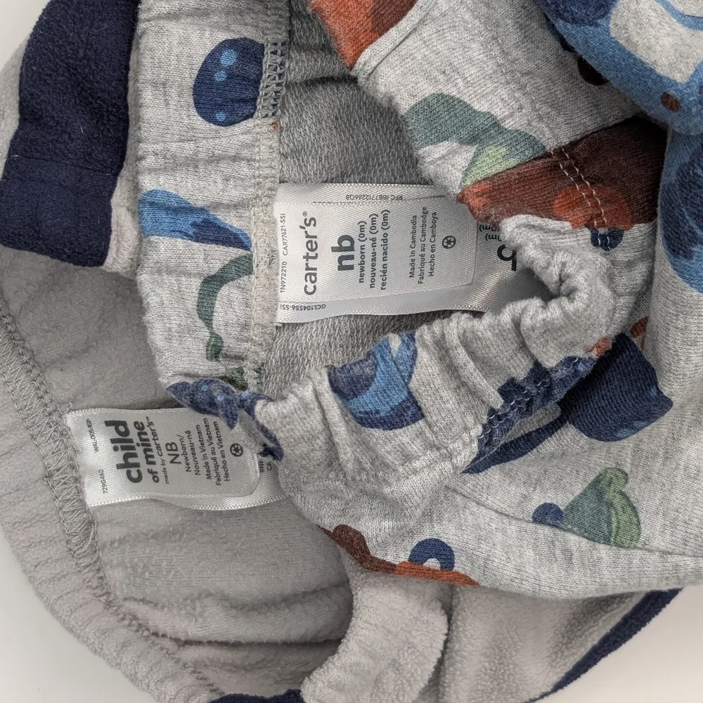 Carter’s & Child of Mine Newborn Jogger Pants Bundle (2)